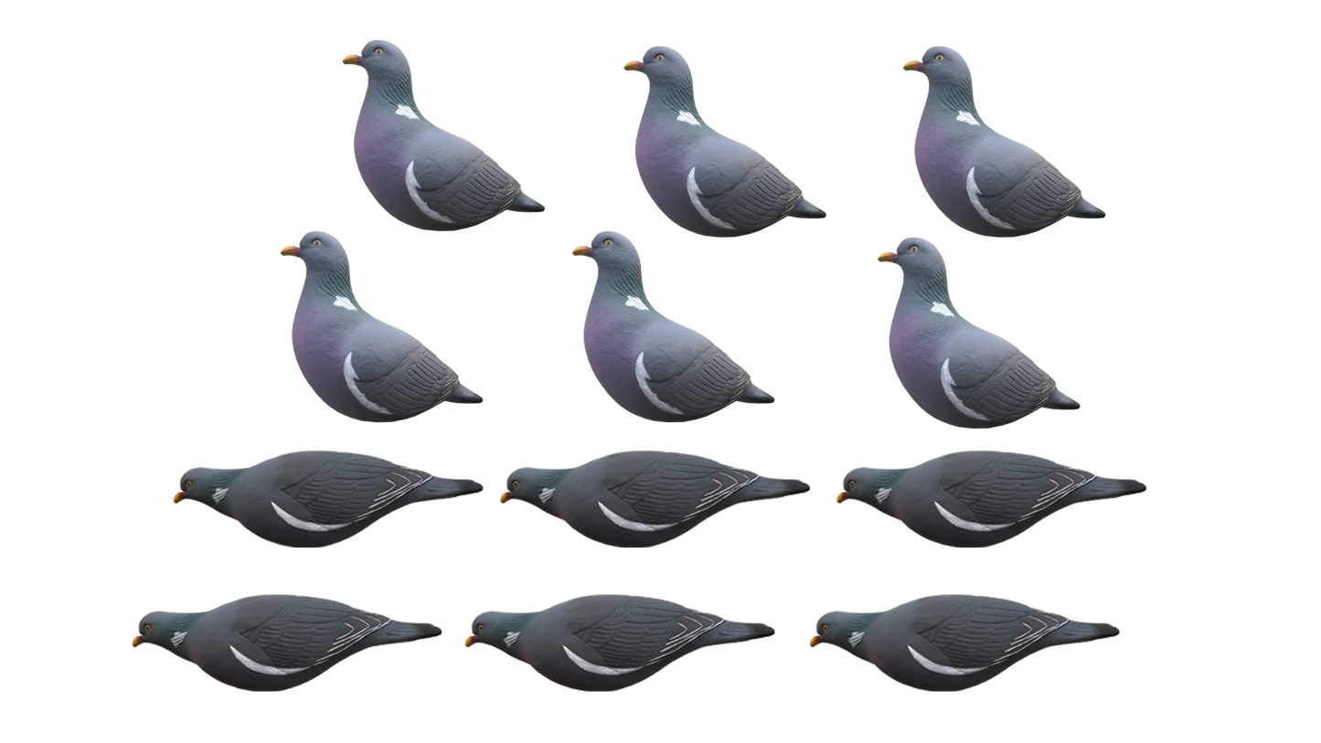 FA-195003 LAST PASS PIGEON DECOYS - 12 PACK