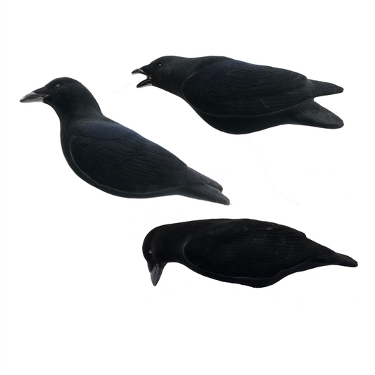 FA-194002 LAST PASS FULLY FLOCKED CROW DECOYS - 3 PACK